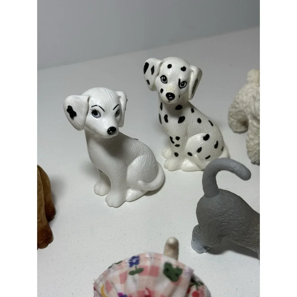 Barbie Pet Lot of 14. Marshmallow Cat, Dalmatian , Flocked Lab, Poodles +